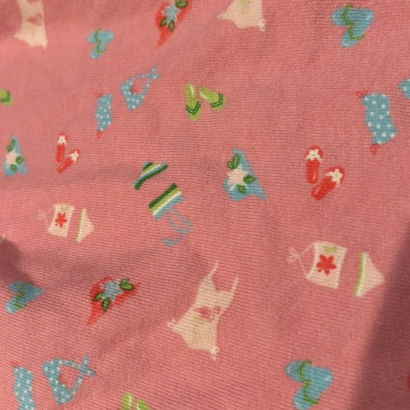 Gymboree Outlet Pool Party Pink 100% Cotton Knit Dress Size 7 - Picture 5 of 9